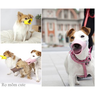 Rọ mõm mỏ vịt cho chó nhỏ cute, đáng iu