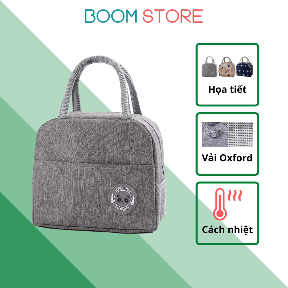 Túi đựng hộp cơm giữ nhiệt văn phòng đẹp cute Boom Store TD01
