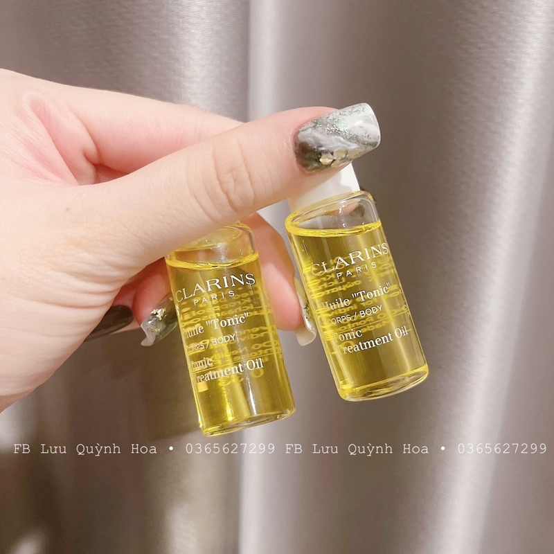 Dầu dưỡng Clarins Tonic Body Treatment Oil 10ml săn chắc &amp; ngăn ngừa ranh