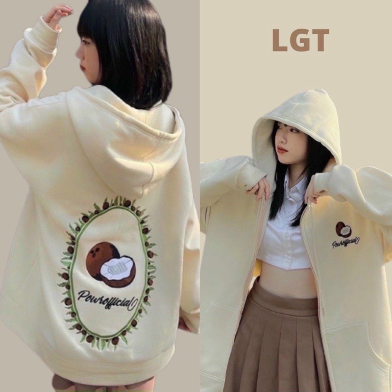 (HCM) ÁO KHOÁC NỈ FORM RỘNG - THỜI TRANG HÀN QUỐC , IN DỪA SIÊU HOT CHO CÁC BẠN TRẺ KM FASHION