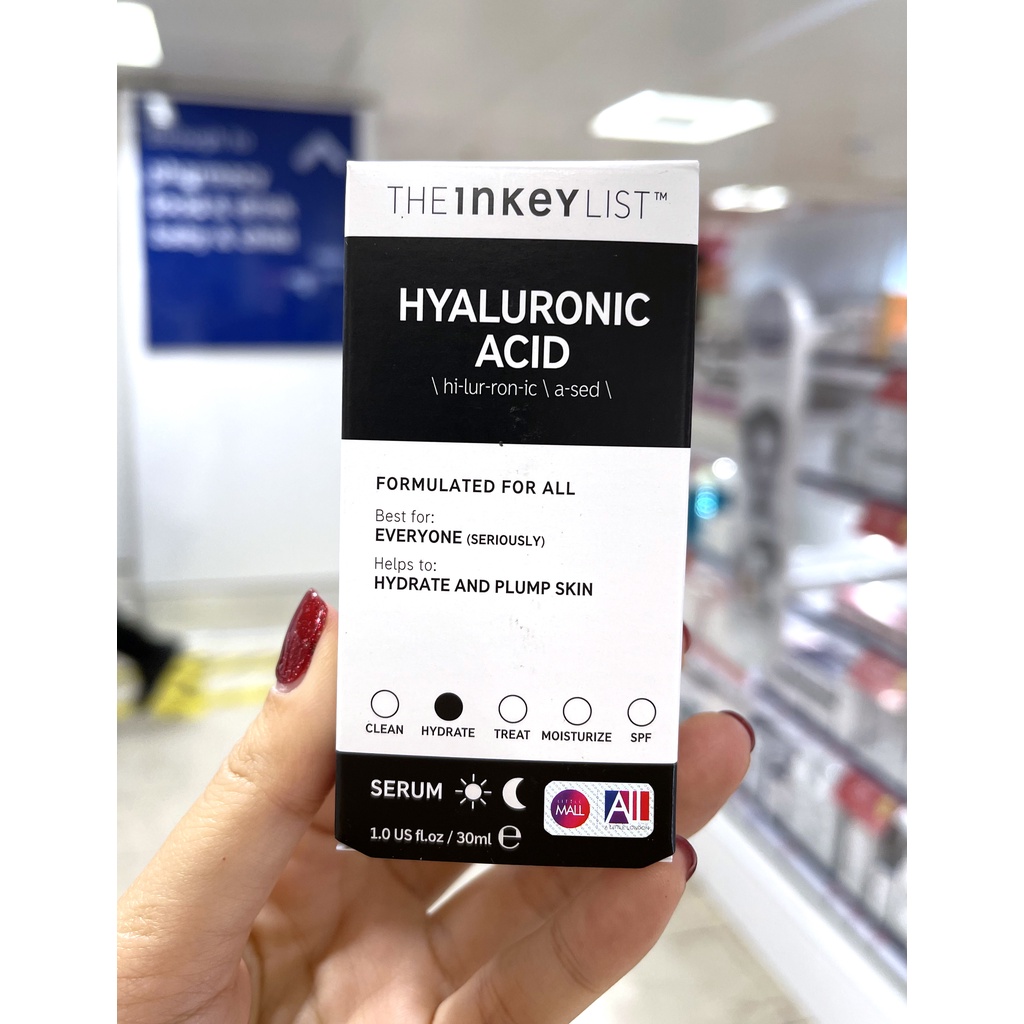 [TOP 1 SHOPEE] Tinh chất cấp ẩm phục hồi da The Inkey List Hyaluronic Acid Serum 30ml (Bill Anh)