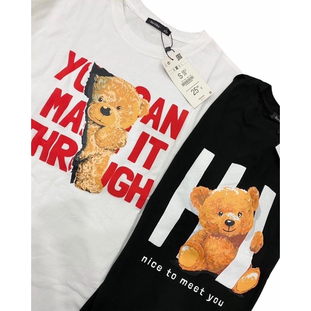 Áo gấu Teddy Bershka oversize siêu kute