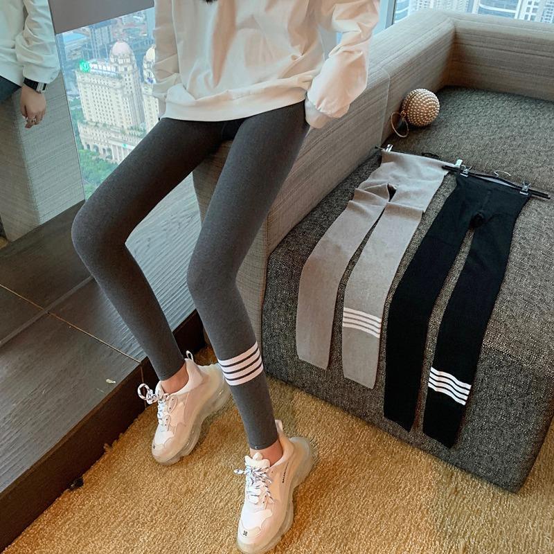 ❤️❤️Quần Legging Thể Thao Họa Tiết Kẻ Sọc Thoải Mái Cho Nữ