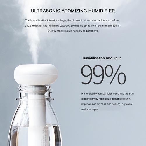 Máy phun sương tạo ẩm cầm tay hình bánh donut cổng sạc USB