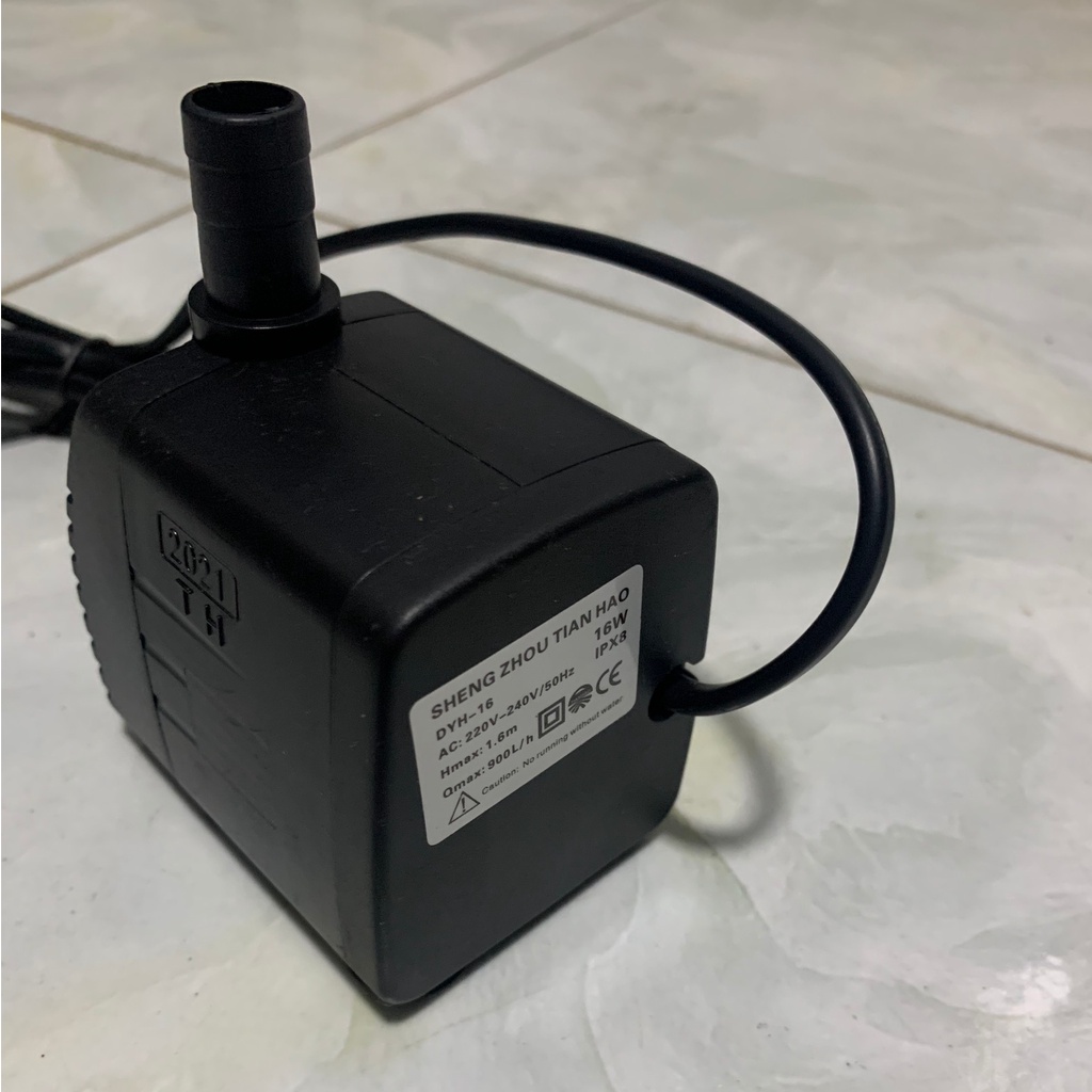 Bơm chìm mini 16W 18W - 220V quạt điều hoà hơi nước - bể cá thủy cảnh