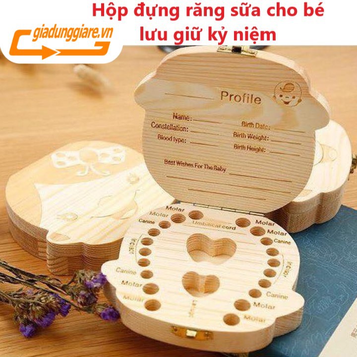 HỘP ĐỰNG RĂNG SỮA độc đáo hộp gỗ đựng răng sữa cho bé lưu giữ kỷ niệm - giadunggiare.vn