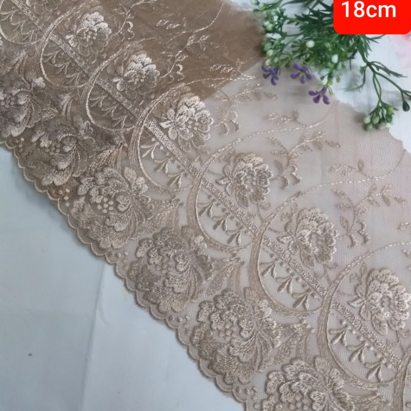 Ren thêu chân von lưới , size từ 16cm đến 25cm