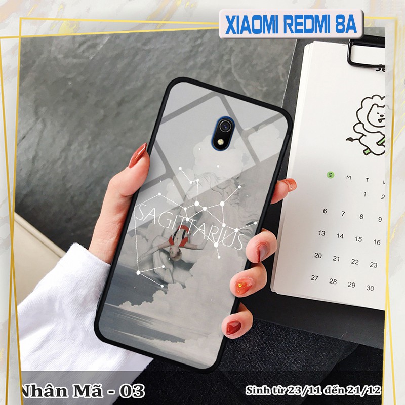 Ốp lưng kính 3D Xiaomi Redmi 8A cung hoàng đạo