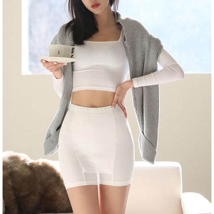 Quần Mặc Trong Váy Bằng Lụa Mát Không Đường May Hai Lớp An Toàn Cho Nữ