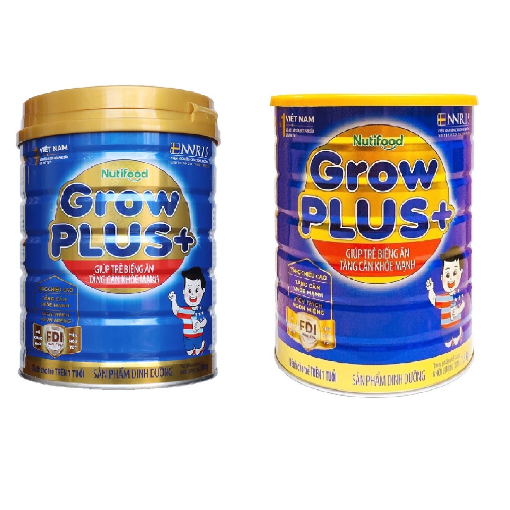 Sữa bột Nuti grow plus xanh NNRIS 900g/1500g