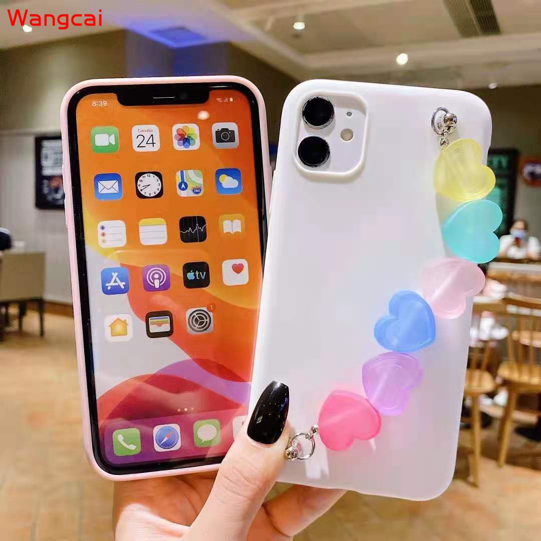 Samsung Galaxy A9 A8 2018 J6 J6+ J4 J4+ Plus 2018 J7 J5 J3 Pro 2017 J7 J2 Grand Prime Phone Case Love Loving Heart Candy Bracelet Cute Simple Soft TPU Casing Case Cover