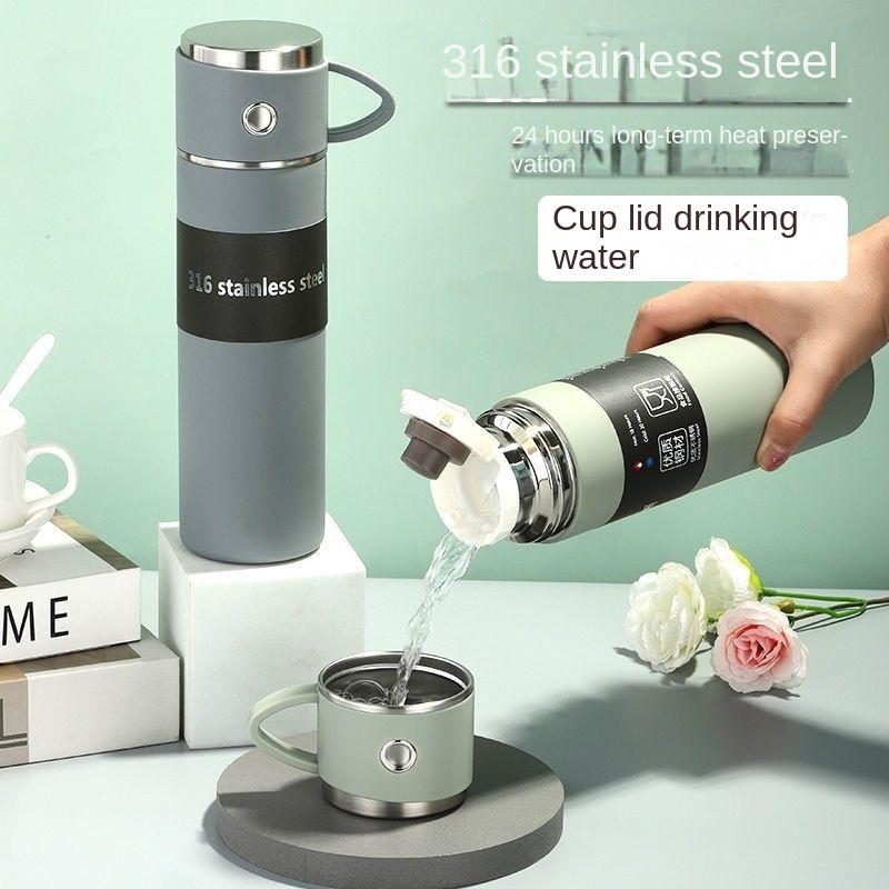Huiwanjia#Bình Nước Giữ Nhiệt Bằng Thép Không Gỉ 316#Bình Nước Kiểu Hàn Quốc Dễ Thương Xinh Xắn Dành Cho Nam Và Nữ#Cốc Uống Trà Đa Năng Thiết Kế Sáng Tạo#Chai Nước Cách Nhiệt#Chai Nước Cầm Tay#Cốc Cà Phê Cách Nhiệt