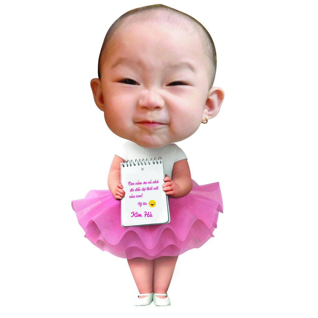 Hình Chibi Trang Trí Sinh Nhật Cho Con, Duyệt Mẫu Trước Khi In