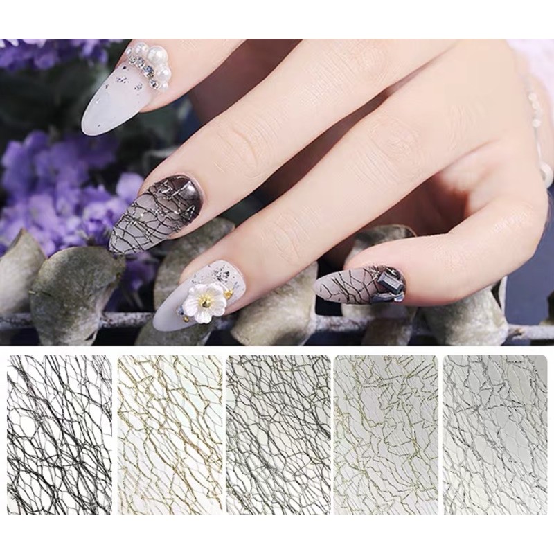 Lưới ẩn gel / bột trang trí móng tay
