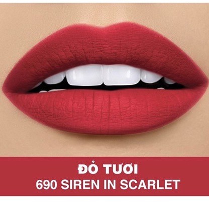 Son Lì Mịn Môi Maybelline Creamy Matte 690 Siren In Scarlet 4.2G