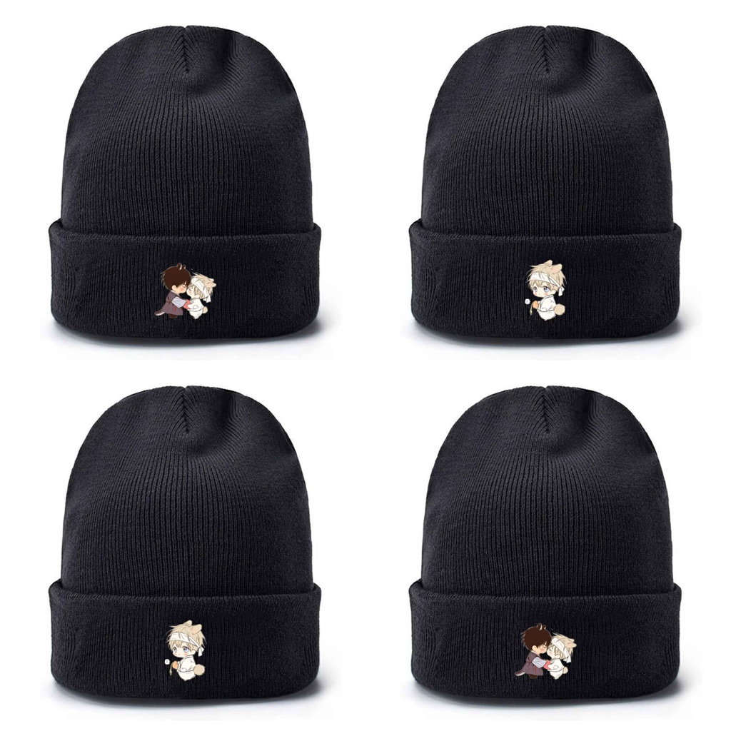 Mũ len in hình NO LOVE ZONE anime chibi xinh xắn thời trang nam nữ