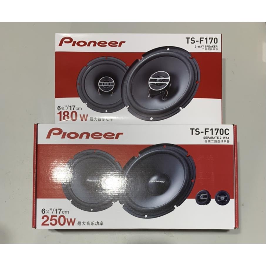 Bộ 4 loa cánh cửa 6.5 inch 2 loa treble Pioneer TS-F170C và TS-F170 độ âm thanh xe hơi đẳng cấp