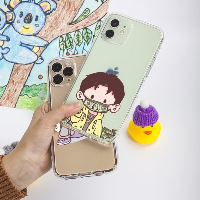 Ốp lưng iphone 6, 6s plus, 7 8 Plus, X, XS, XR, XSMAX, 11, 12, 13 PROMAX TRONG SUỐT BÉ TRAI, BÉ GÁI CỰC NGẦU PKVN