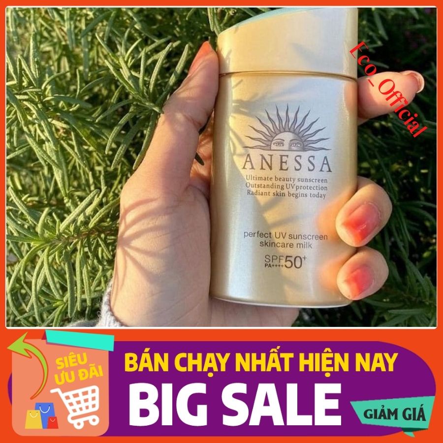 [ Chuẩn AUTH DETA MỚI ] Kem Chống Nắng Anessa Perfect UV Sunscreen Skincare Milk SPF 50+ PA++