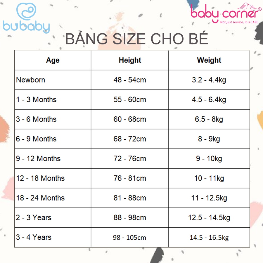 Bộ Quần Áo BU Baby Ngắn Tay Cài Vai Bambus Puppie Cho Bé Từ 6 Tháng - 4 Tuổi