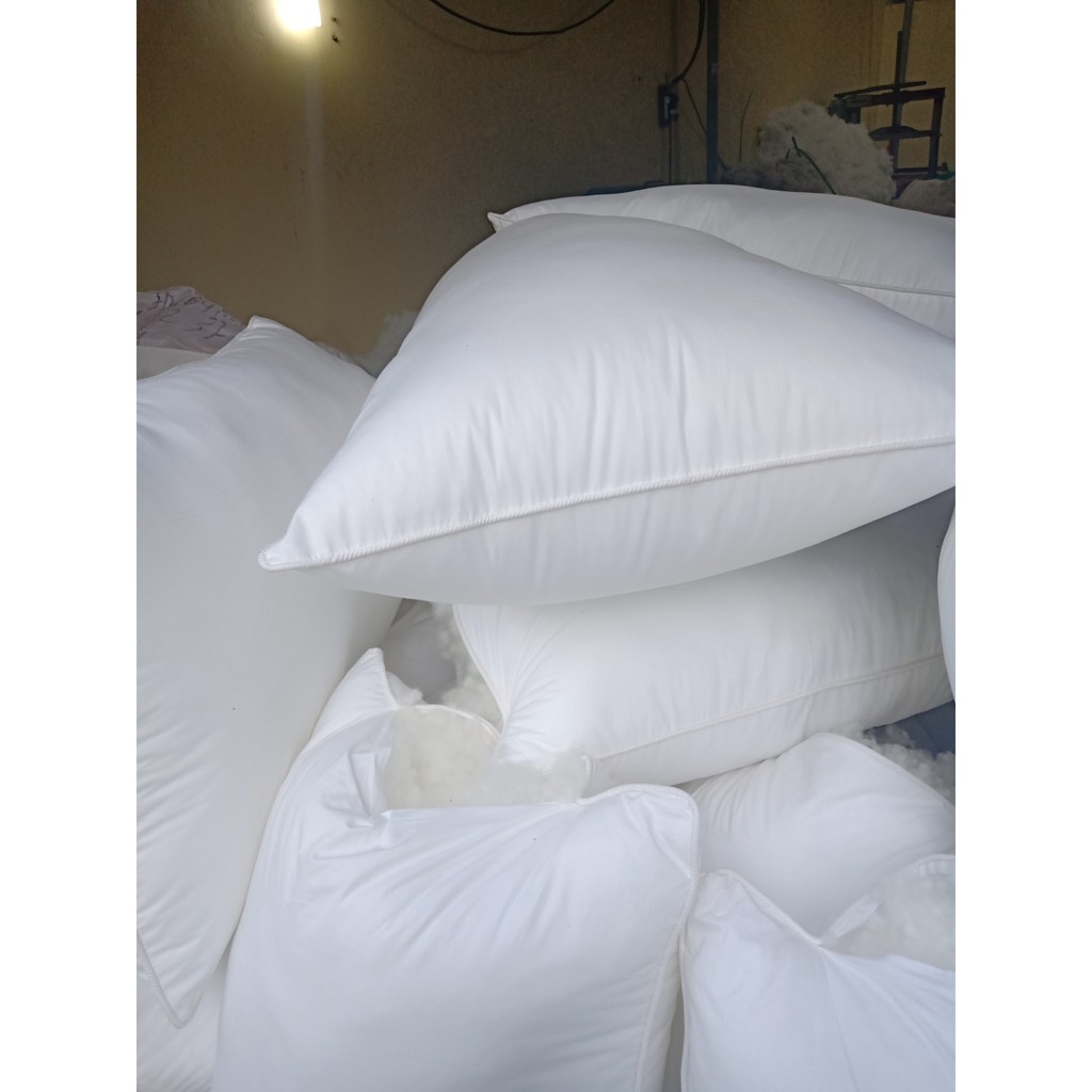 Ruột gối bông hạt cao cấp 100% bông trắng ( được xem hàng) , chuyên hàng chăn ga gối cho nhà nghỉ khách sạn