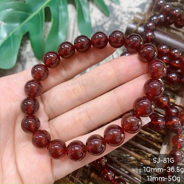 Vòng Tay Hồng Lựu Garnet 5A Đủ Size- Có Size Chuỗi Quấn Tay