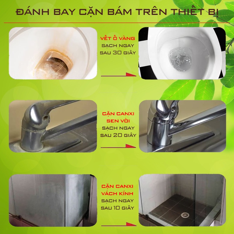Combo Khử Mùi Toilet và Tẩy Cặn Canxi Hiclean, Nhập Khẩu Hàn Quốc - Hiệu quả tức thì