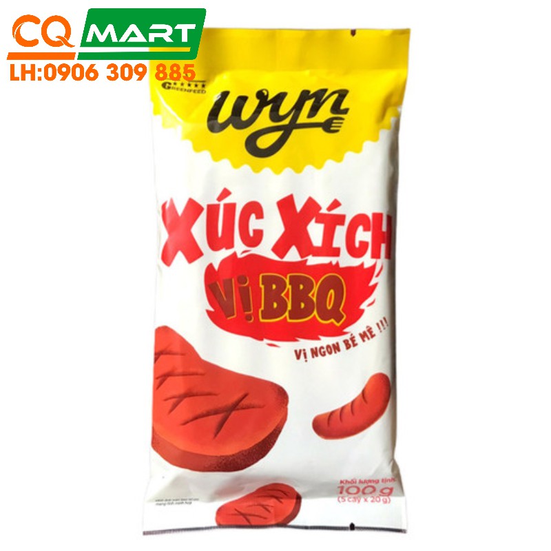 Xúc xích Wyn vị BBQ gói 100g | BigBuy360 - bigbuy360.vn