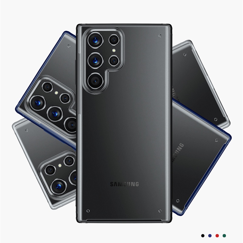 Ốp Điện Thoại Nhựa Cứng Trong Suốt Có Túi Khí Chống Rơi Cho Samsung Galaxy S22 Ultra S22 Plus 5G