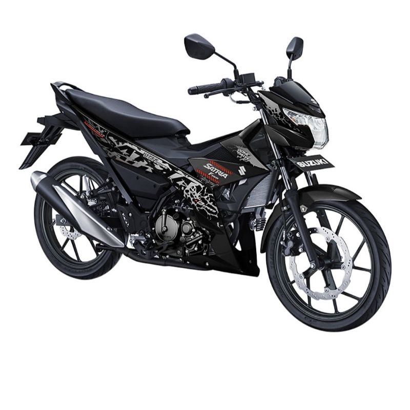 Bộ Tem Satria Fi 2019 Đen Bạc Zin Indonesia - 68019-12K90-YVU