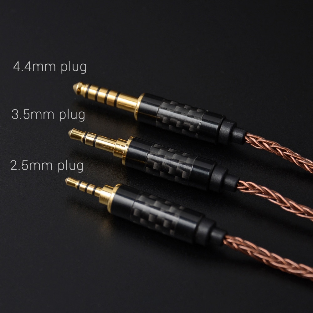 NICEHCK 8 Core High Purity Copper Upgrade Cable 3.5/2.5/4.4mm Plug MMCX/2Pin For TFZ T2 KZ ZS10 ZSX C10 C12 V90 NX7 PRO