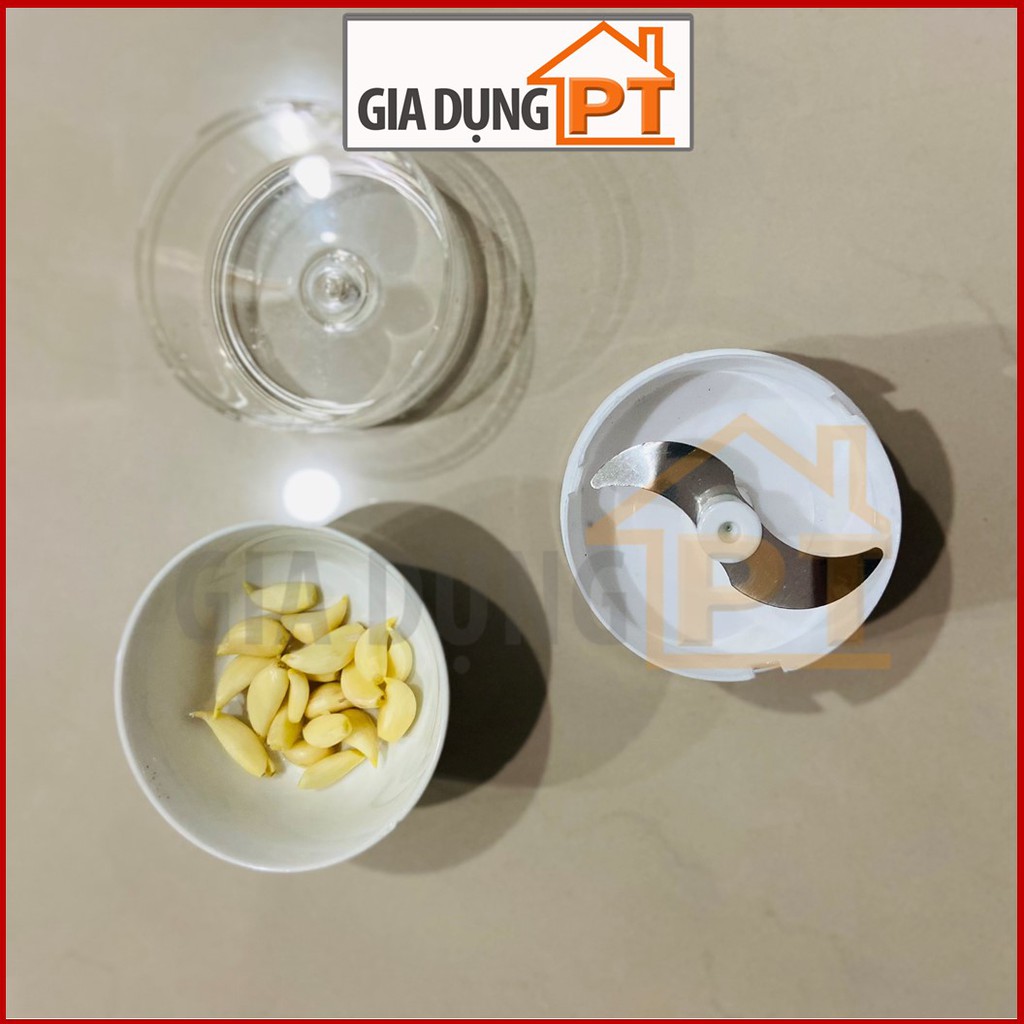 Dụng cụ xay tỏi ớt rút dây mini food choper  kéo dây, cối xay tỏi ớt, băm gừng hành đa năng tiện dụng