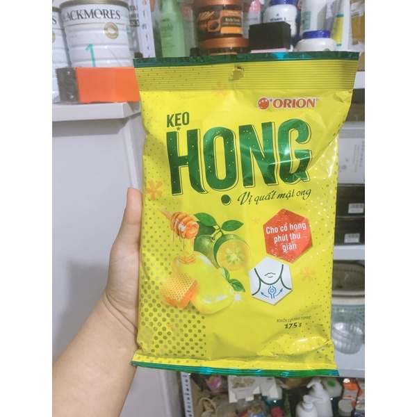 Kẹo ngậm họng Orion Vị Quất Mật ong gói 175g