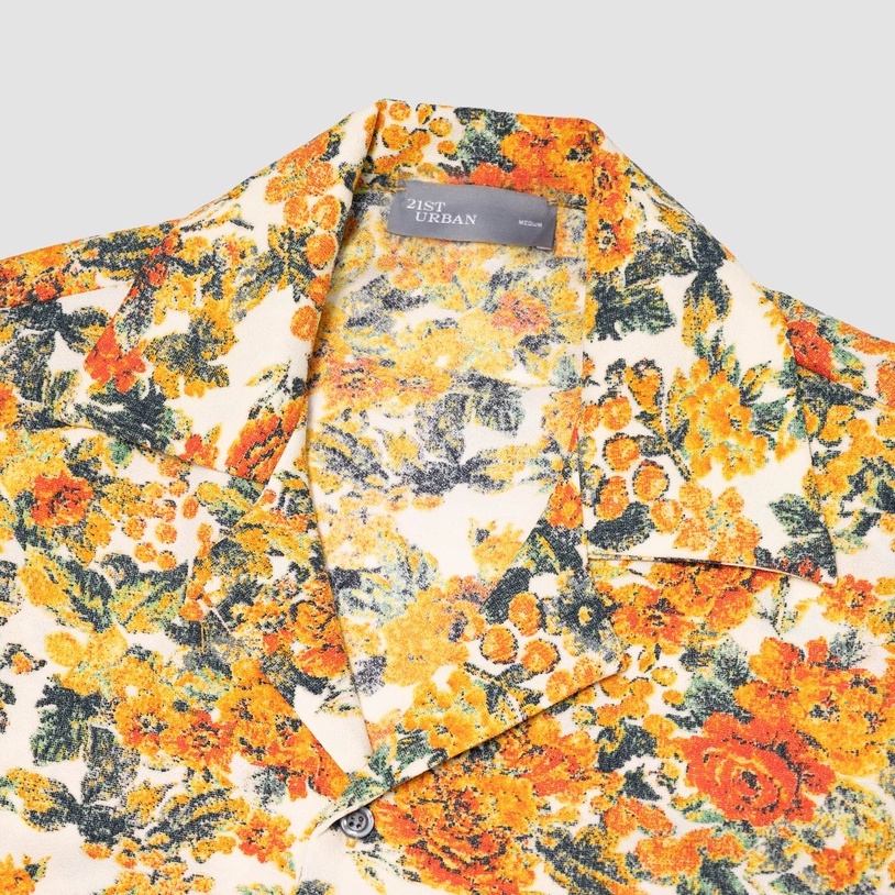 Áo sơmi ngắn tay dáng boxy 21ST URBAN Summer Garden