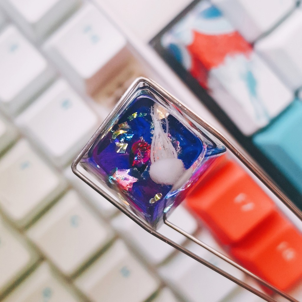 Keycap Pillar in Jellyfish SA profile 1u - Keycap Nút bàn phím cơ hình sứa SA profile 1u