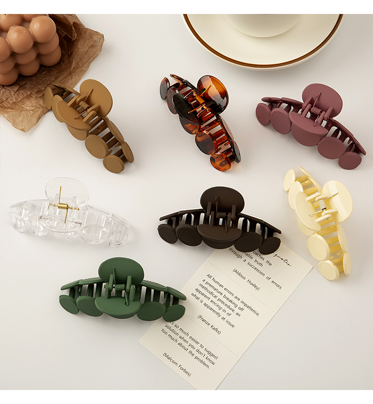 Kẹp Tóc Đính Hạt Nhựa Acrylic Phong Cách Hàn Quốc