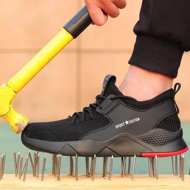 Giày Bảo Hộ Lao Động Nam Siêu Bền Mũi Sắt M6 – Đế Lót Thép Chống Đinh, Chống Dập Ngón, Chống Tĩnh Điện