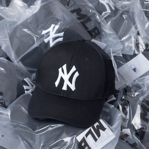 Mũ nón lưỡi trai M L B chất vải cotton Hàn Quốc cao cấp, nón kết Unissex màu đen logo thêu