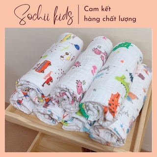 Khăn tắm vải xô 6 lớp đa năng