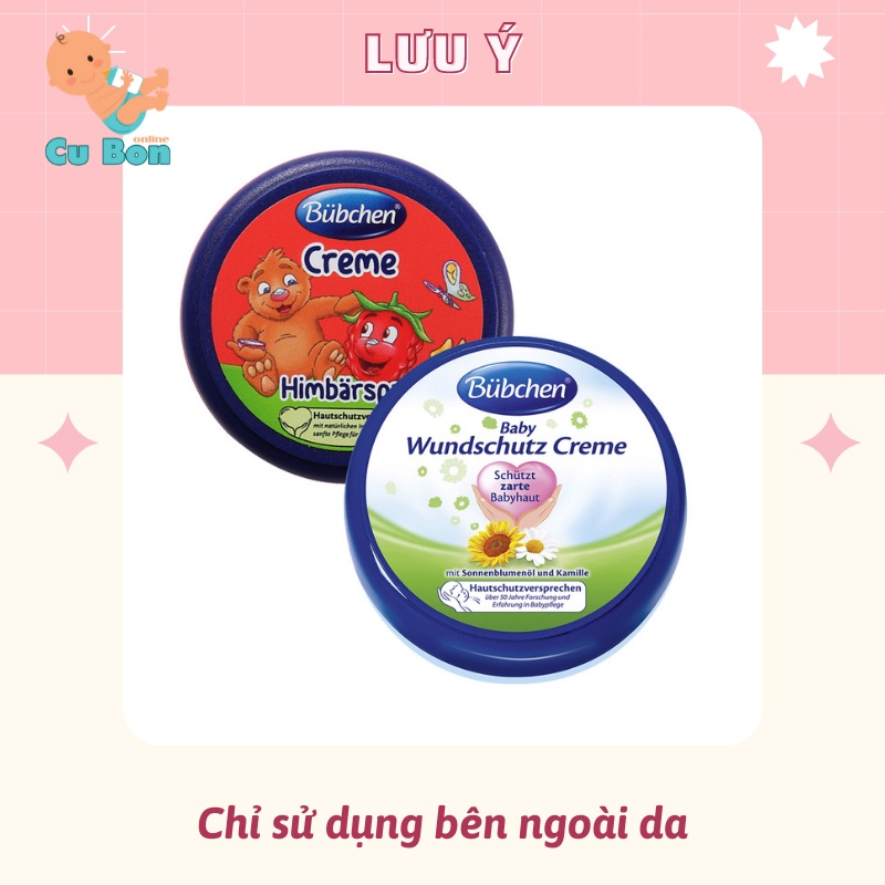 Kem Nẻ Bubchen Soft Creme Với Dầu Hướng Dương &amp; Sheabutter Đức 20ml Cho bé từ sơ sinh dưỡng ẩm ngăn nẻ hiệu quả