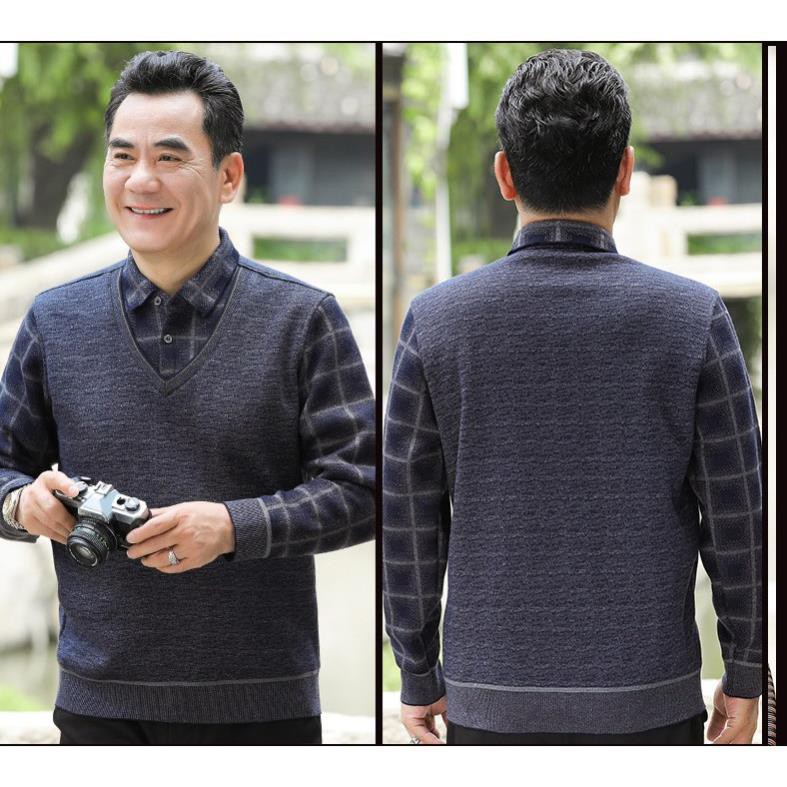 Áo ấm lót nỉ cho bố, cho ông