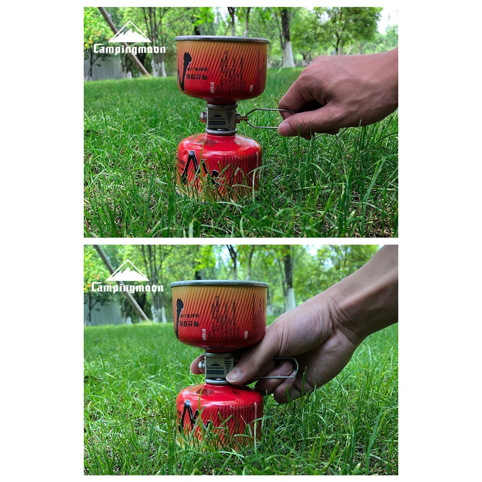 Van bơm gas đầu nạp ga dụng cụ sang chiết gas, Adapter Campingmoon Z15 bơm khí cho bình ga dã ngoại tròn.
