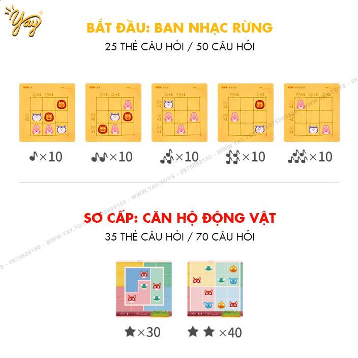 [Mã LIFETOYS1 giảm 30K đơn 99K] [50-100 CÂU ĐỐ] Trò Chơi Ô Chữ Trí Tuệ Sudoku TOI Cho Bé 3-5 Tuổi - TOI