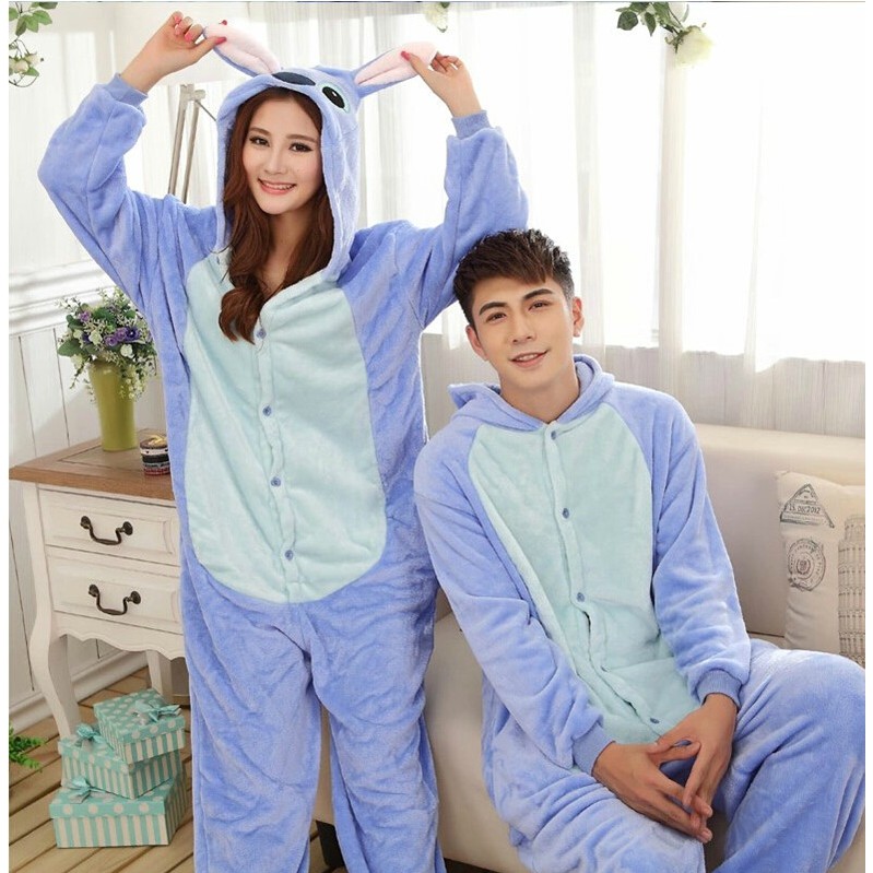 Đồ Bộ STITCH XANH LIỀN THÂN HÌNH THÚ HOÁ TRANG CHẤT ĐẸP CHO NAM VÀ NỮ GIÁ RẺ