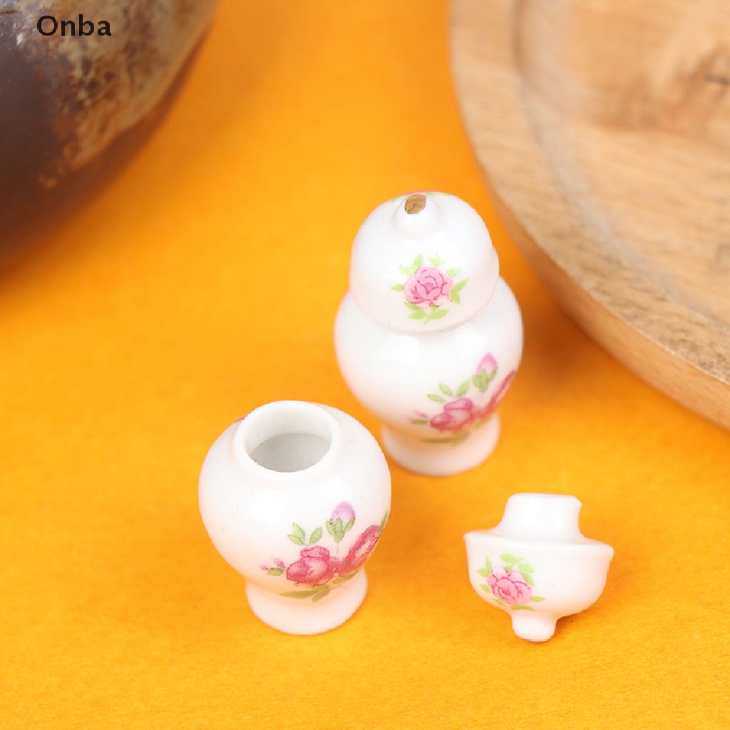 Mô Hình Bình Gốm Sứ 1: 12 Trang Trí Nhà Búp Bê