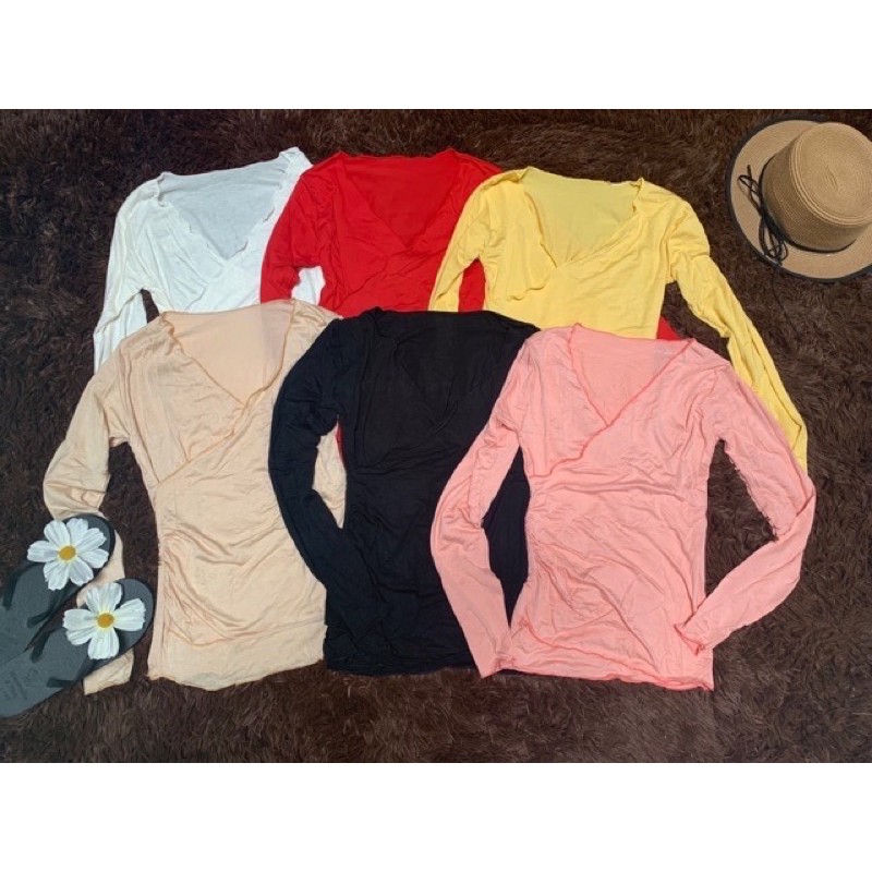 [ Mã WASTAPR giảm 10K đơn 50K] Áo thun tay dài đắp chéo - CAROTSHOP | BigBuy360 - bigbuy360.vn