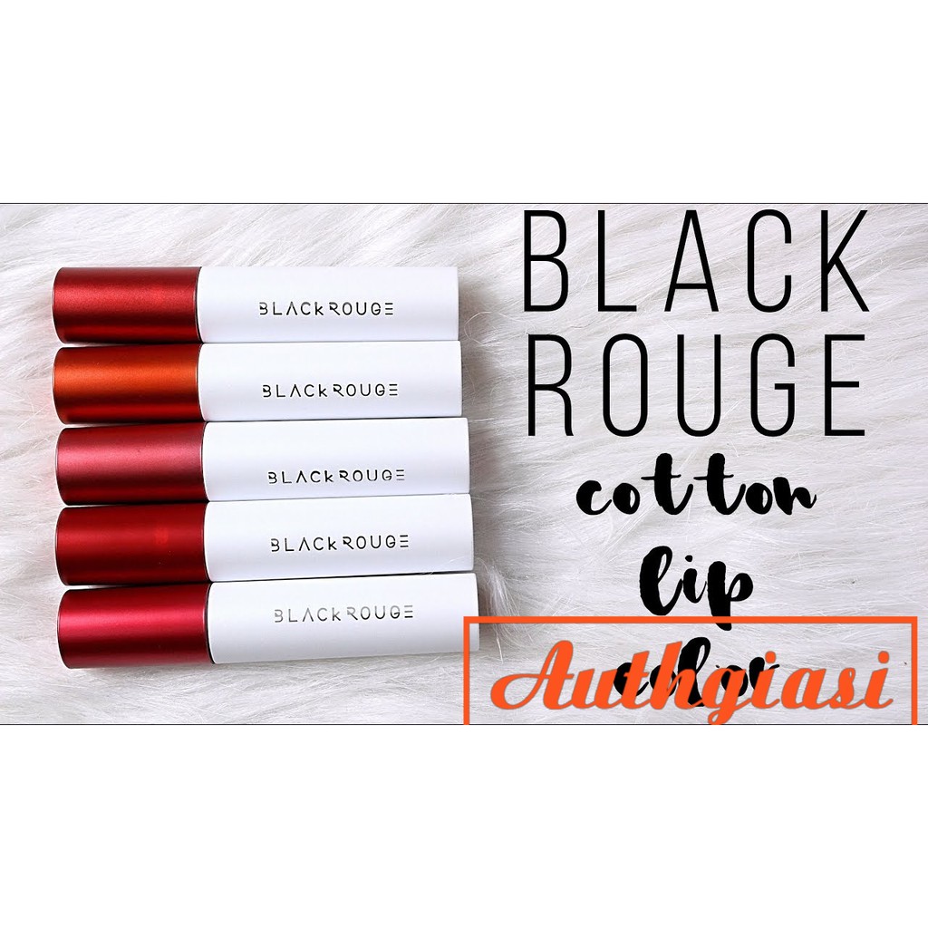 Son kem lì Black Rouge Cotton Lip Color T01-T05 siêu nhẹ môi, lên màu chuẩn | Thế Giới Skin Care