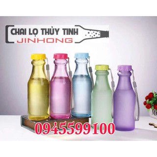 CHAI THUỶ TINH MÀU 350ML DÂY MS05