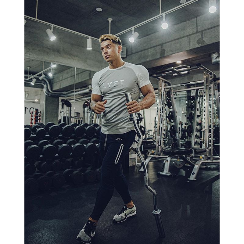 Quần Jogger Nam Tập Gym LYFT Chất Nỉ Thun Cotton Cao Cấp Co Dãn 4 Chiều