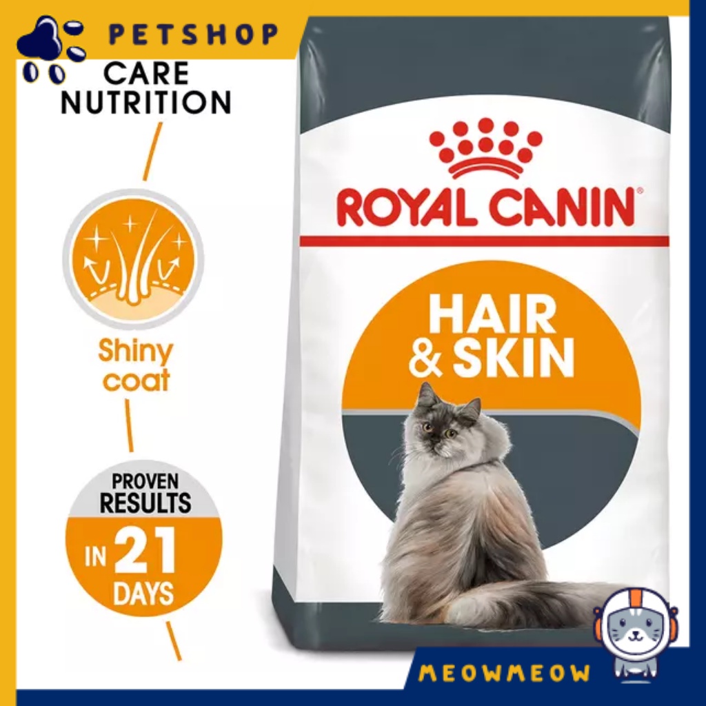 Thức ăn cho mèo Royal Canin Hair and Skin Care | Túi 2KG | Hạt Royal Canin dưỡng lông và da cho mèo.